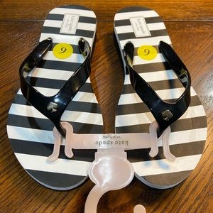 NEW Kate Spade Milli Striped Platform Flops